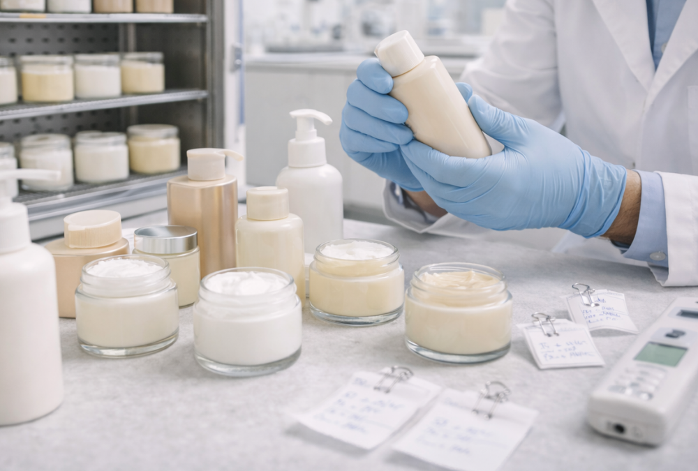 ensayo de compatibilidad de envases cosméticos