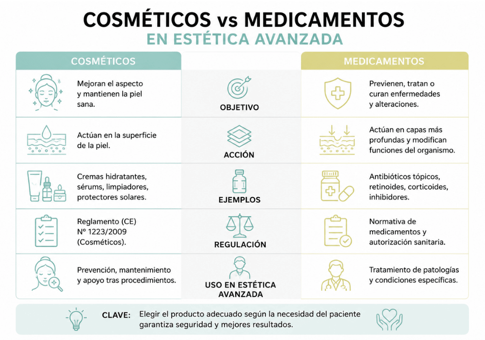Diferencia entre cosmético y medicamento